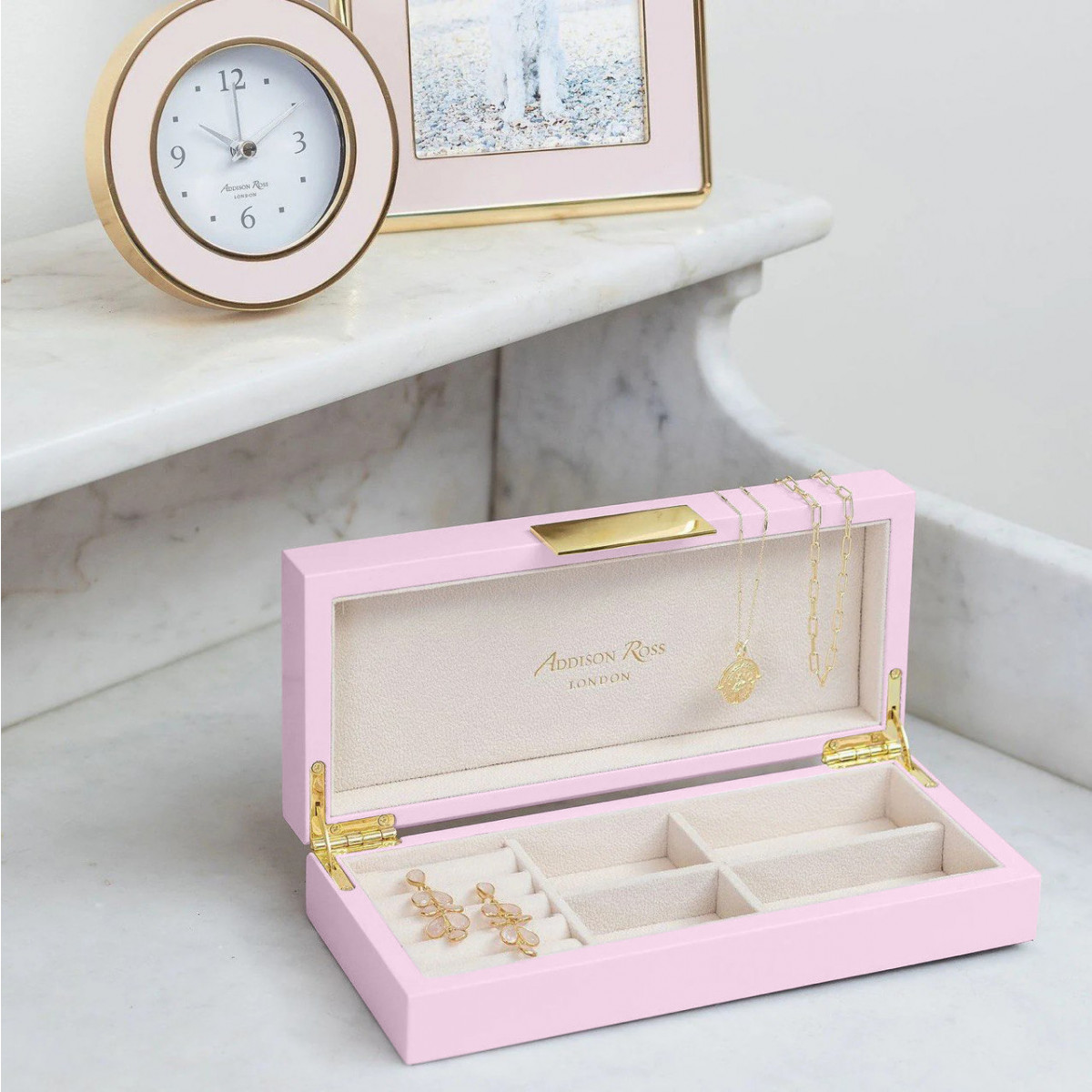 шкатулка для украшений Addison Ross Pale Pink Gold - купить в магазине Yves Delorme Russia