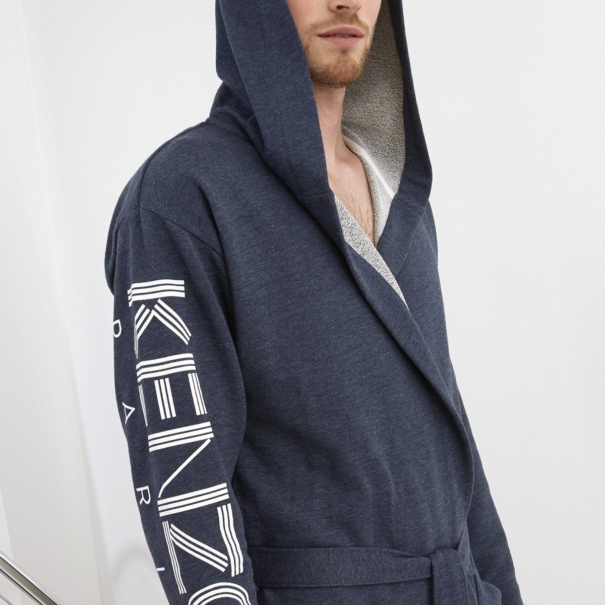халат с капюшоном Kenzo Logo - купить в магазине Yves Delorme Russia