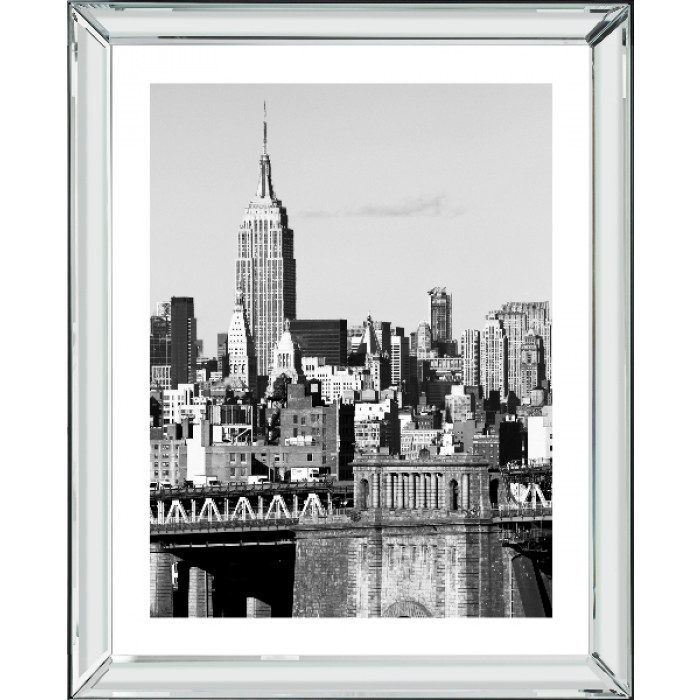 фото в раме Brookpace  New York Skyline 1 - купить в магазине Yves Delorme Russia