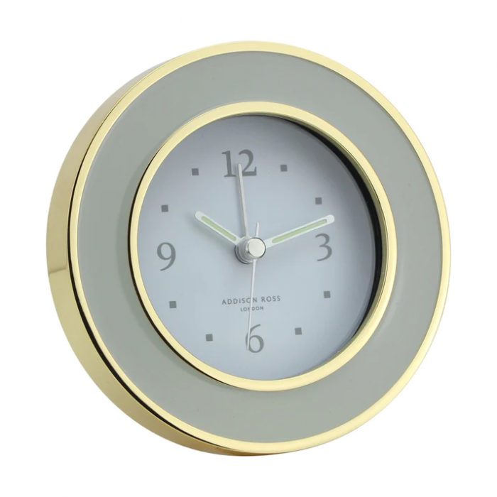 часы будильник Addison Ross Stone Grey Gold - купить в магазине Yves Delorme Russia